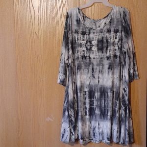 Gray tyedye dress. 3x